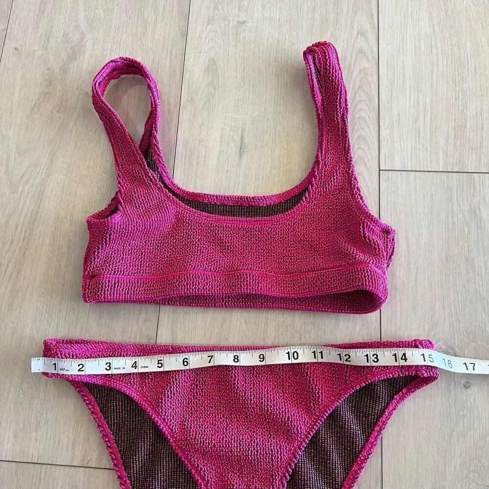 Good American women 2pcs swimsuit top size 1/2 and bottom 3/4